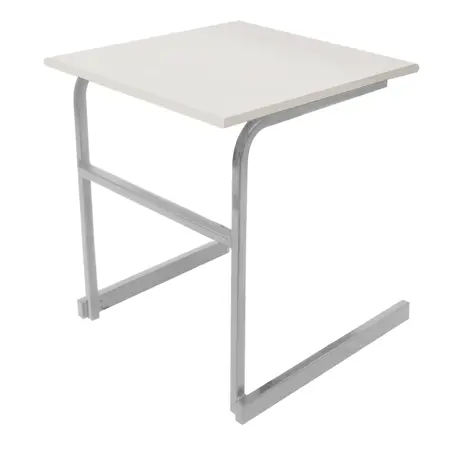 Heavy Duty Cantilever Exam Desk - Light Grey Legs - Light Grey